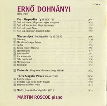 CD Ernst von Dohnányi: The Complete Solo Piano Music Volume One 333908