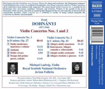 CD Ernst von Dohnányi: Violin Concertos Nos. 1 and 2 122151