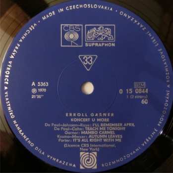 LP Erroll Garner: Koncert U Moře (Concert By The Sea) 50273