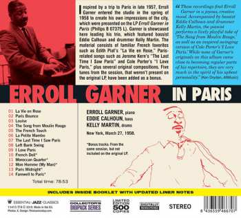 CD Erroll Garner: Erroll Garner In Paris LTD 239157