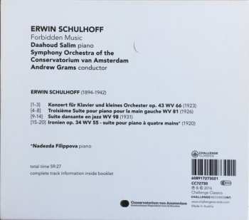 CD Erwin Schulhoff: Forbidden Music 523267