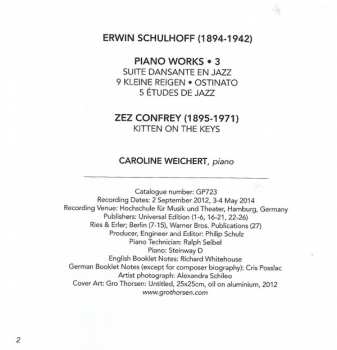 CD Erwin Schulhoff: Piano Works • 3 290839