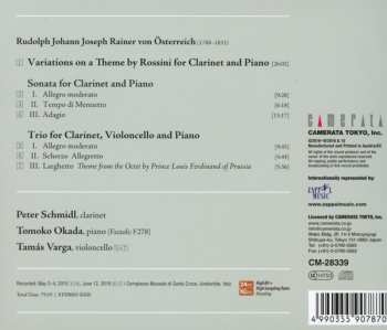CD Erzherzog Rudolf von Österreich: — Works For Clarinet — 193159