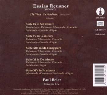 CD Esaias Reusner Jr.: Delitiæ Testudinis Volume 1 299812