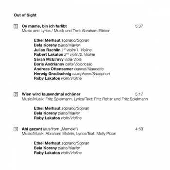 CD Ethel Merhaut: Out Of Sight 174237
