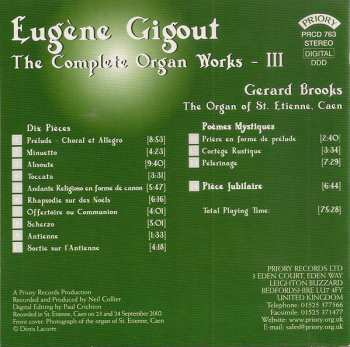 CD Eugène Gigout: Eugène Gigout - The Complete Organ Works - III 94126