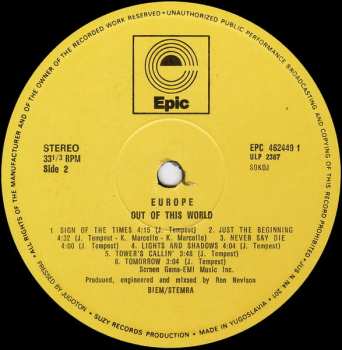 LP Europe: Out Of This World