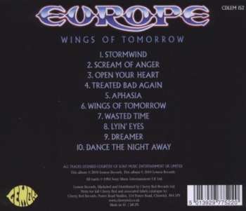 CD Europe: Wings Of Tomorrow 118025