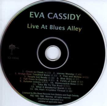 CD Eva Cassidy: Live At Blues Alley