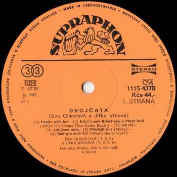 LP Eva Olmerová: Dvojčata