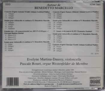 CD Evelyne Martina-Daussy: Autour De Benedetto Marcello 342287