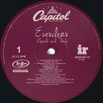 LP Everclear: Sparkle And Fade DLX 318044