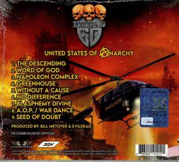 CD Evildead: United States Of Anarchy DIGI 38104