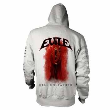 Merch Evile: Mikina Se Zipem Hell Unleashed (white) M
