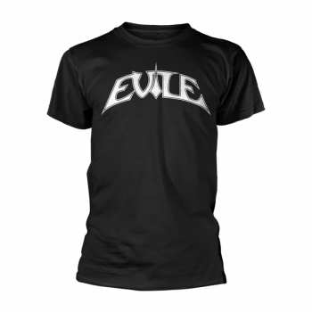 Merch Evile: Tričko Logo Evile (black Ts/white Print) S