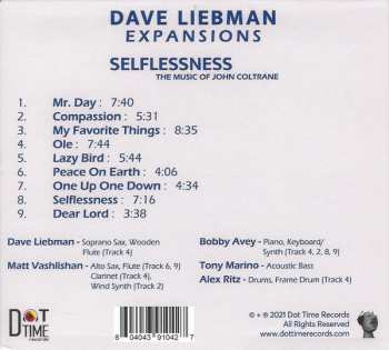 CD Expansions:The Dave Liebman Group: Selflessness - The Music Of John Coltrane 113851