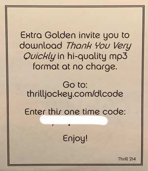 LP Extra Golden: Thank You Very Quickly 84621