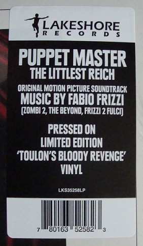 LP Fabio Frizzi: Puppet Master - The Littlest Reich (Original Motion Picture Soundtrack) LTD | CLR 29034