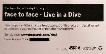LP Face To Face: Live In A Dive 128538