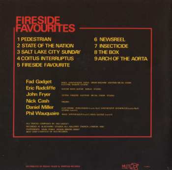 CD Fad Gadget: Fireside Favourites 246096