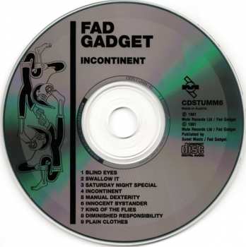 CD Fad Gadget: Incontinent 328152
