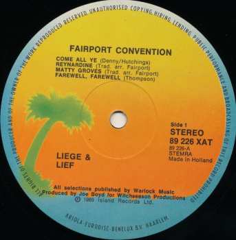 LP Fairport Convention: Liege & Lief 461630