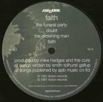 LP The Cure: Faith 12131