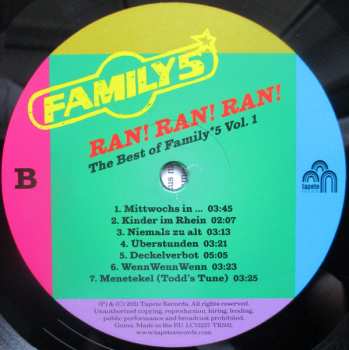 LP Family 5: Ran! Ran! Ran! The Best Of Family*5 Vol. 1 480663