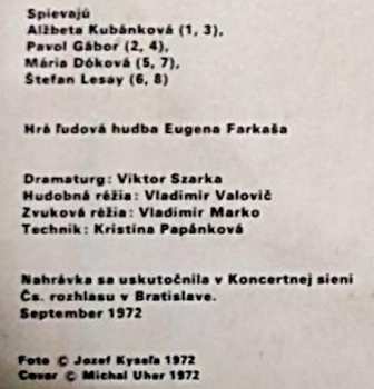 LP Ľudová Hudba Eugena Farkaša: Farkašovci Hrajú Pesničky Spod Viechy