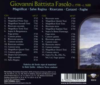 2CD Giovanni Battista Fasolo: Magnificat; Salve Regina; Ricercates 374109
