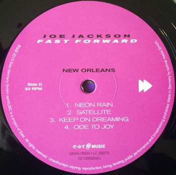 2LP Joe Jackson: Fast Forward LTD 12284