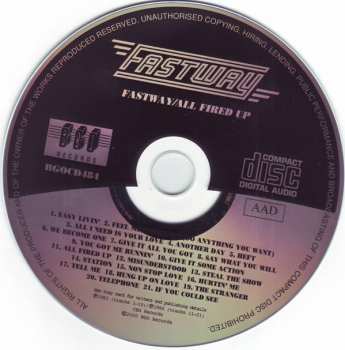 CD Fastway: Fastway / All Fired Up 117584