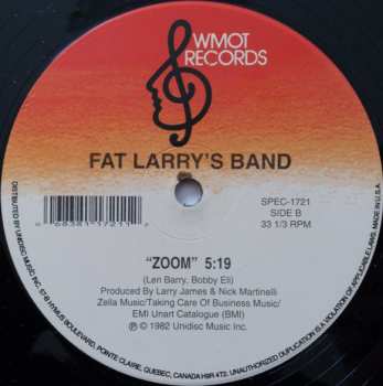 LP Fat Larry's Band: Act Like You Know / Zoom 360569