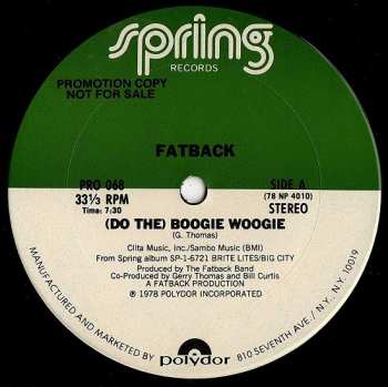 LP The Fatback Band: (Do The) Boogie Woogie 486969