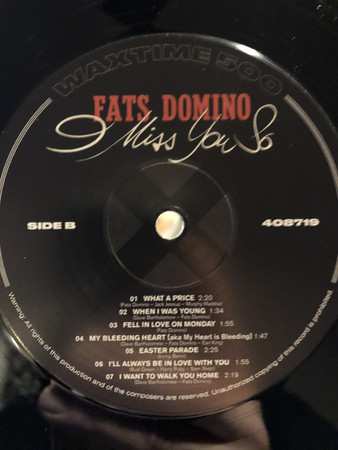 LP Fats Domino: I Miss You So LTD 58303