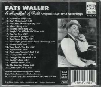 CD Fats Waller: A Handful Of Fats Original 1929-1942 Recordings 339792