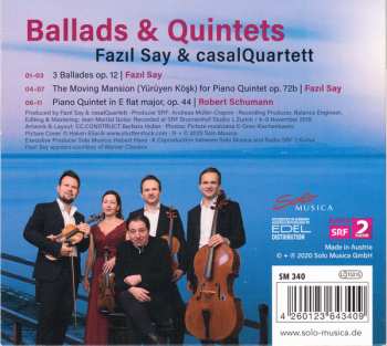 CD Fazıl Say: Ballads & Quintets 318299