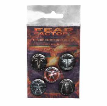 Merch Fear Factory: Sada Placek Albums 2010-2021 Button Badge Set