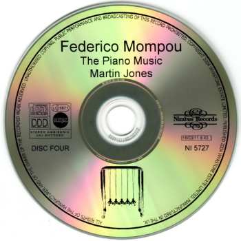 4CD Frederic Mompou: The Piano Music 453687