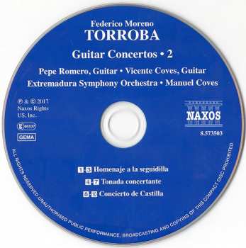 CD Federico Moreno Torroba: Guitar Concertos - 2 111131