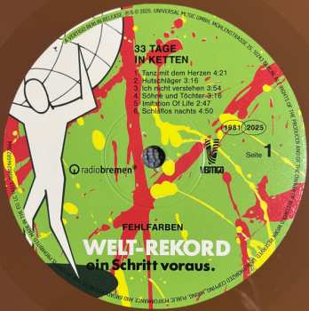 2LP Fehlfarben: 33 Tage In Ketten CLR | LTD