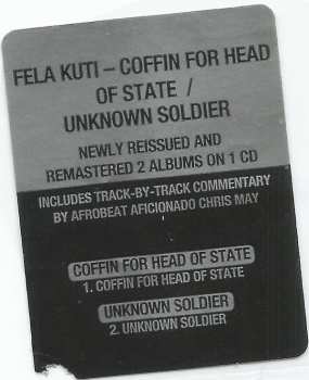 CD Fela Kuti: Coffin For Head Of State / Unknown Soldier 238884