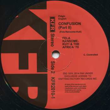 LP Fela Kuti: Confusion 346158