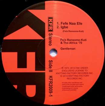 LP Fela Kuti: Gentleman 64761