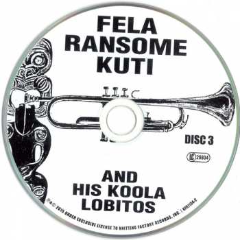 3CD Fela Ransome Kuti & His Koola Lobitos: Fela Ransome Kuti And His Koola Lobitos 310433