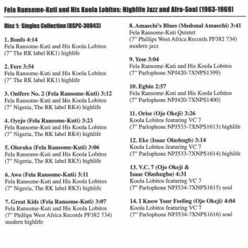 3CD Fela Ransome Kuti & His Koola Lobitos: Fela Ransome Kuti And His Koola Lobitos 310433