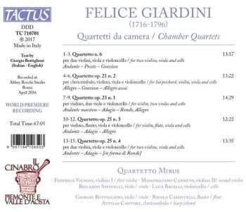CD Felice Giardini: Quartetti Da Camera - Chamber Quartets 114493