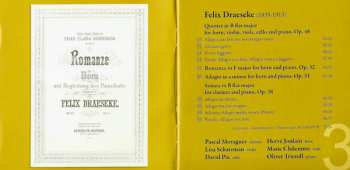CD Felix Draeseke: Quintet For String Trio, Horn And Piano / Romance & Adagio For Horn And Piano / Sonata For Clarinet And Piano 450741