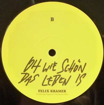 LP Felix Kramer: Oh Wie Schön Das Leben Is 489994