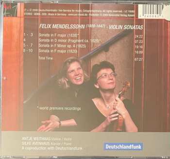 CD Felix Mendelssohn-Bartholdy: Violin Sonatas 439344